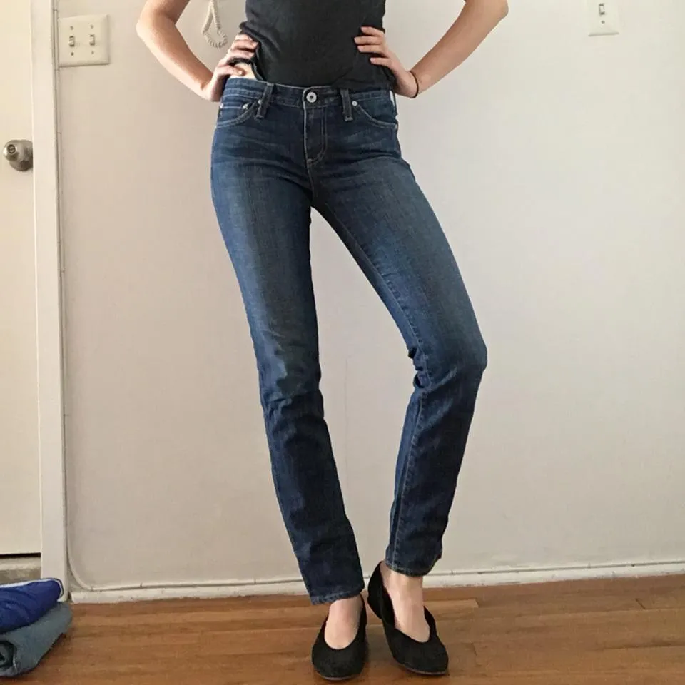 AG Jeans Women's Navy and Blue Jeans