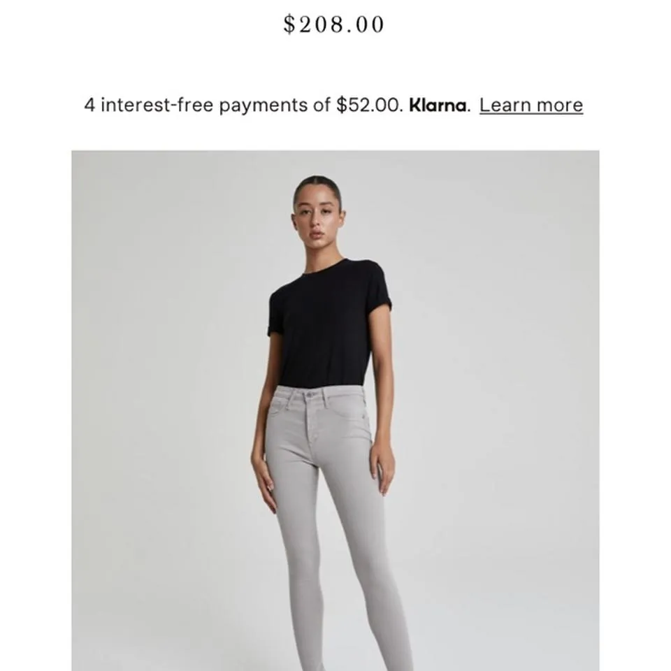 AG Jeans Women's Silver and Grey Jeans