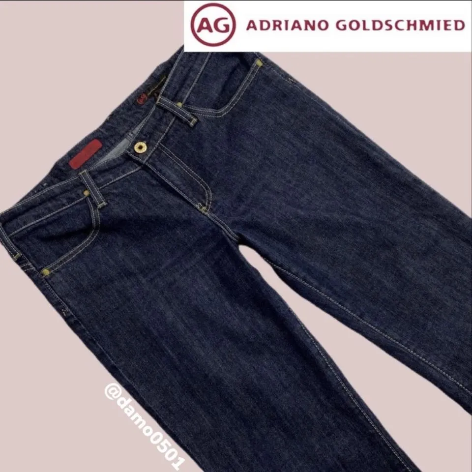 AG Jeans Women's Blue and Navy Jeans