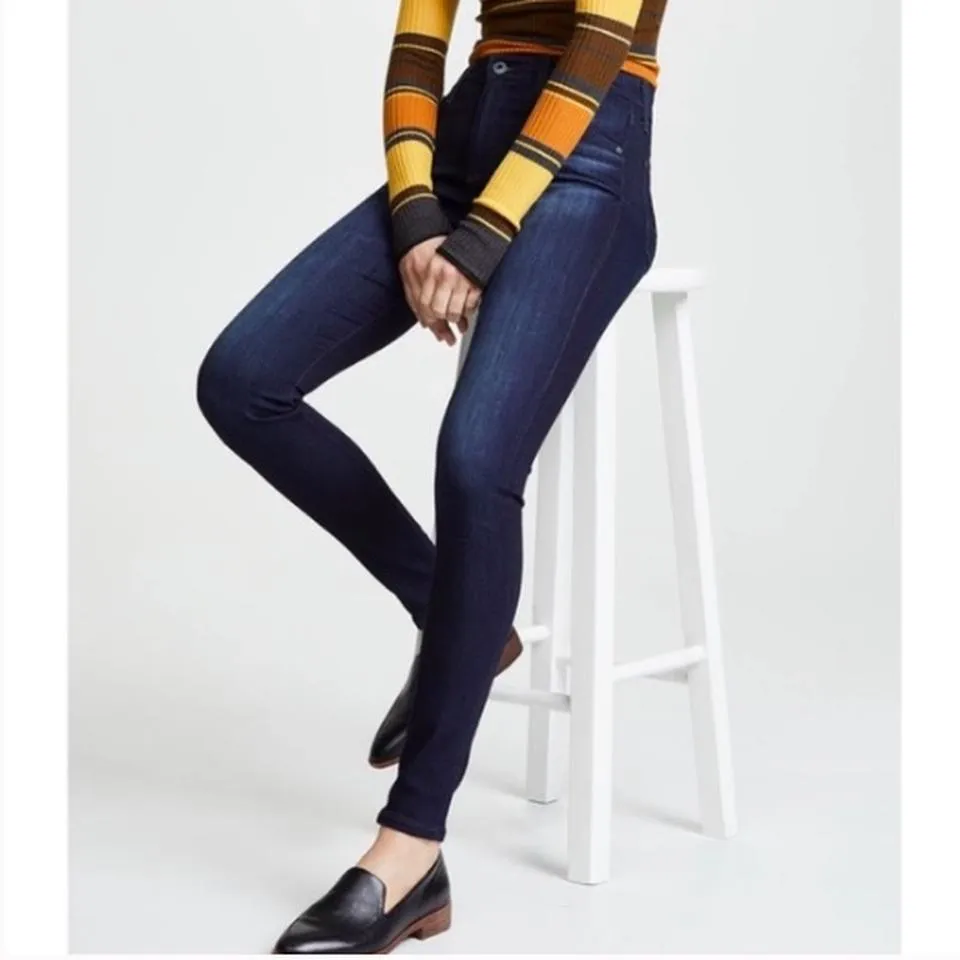 AG Jeans Women's Blue and Navy Jeans