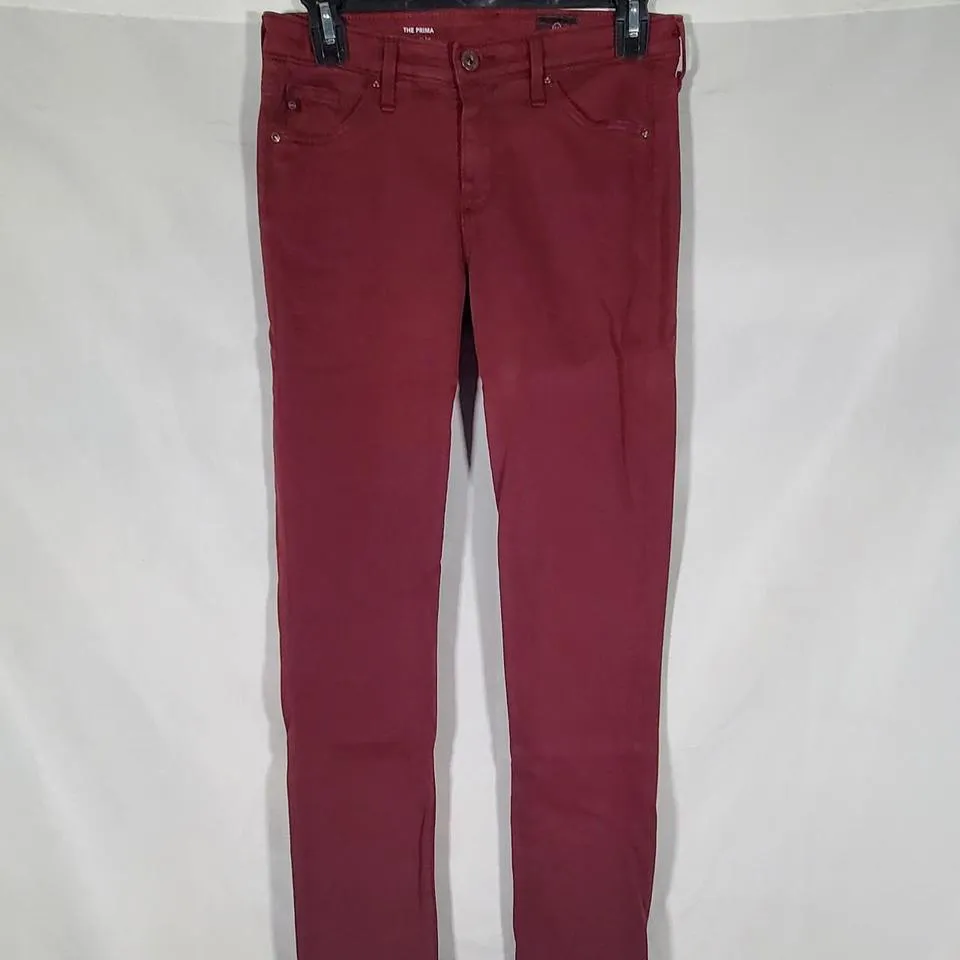AG Jeans Women's Burgundy and Black Jeans