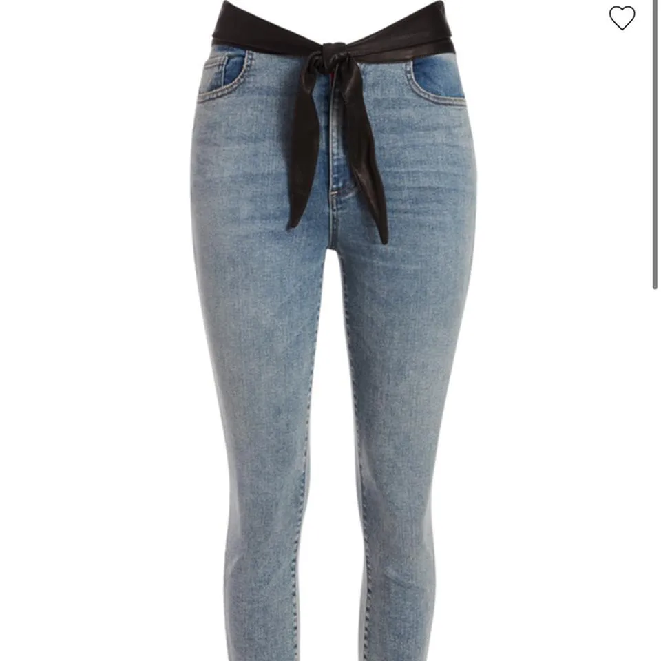 alice + olivia Women's Blue and Black Jeans