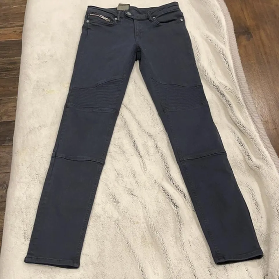 AllSaints Women's Navy and Blue Jeans