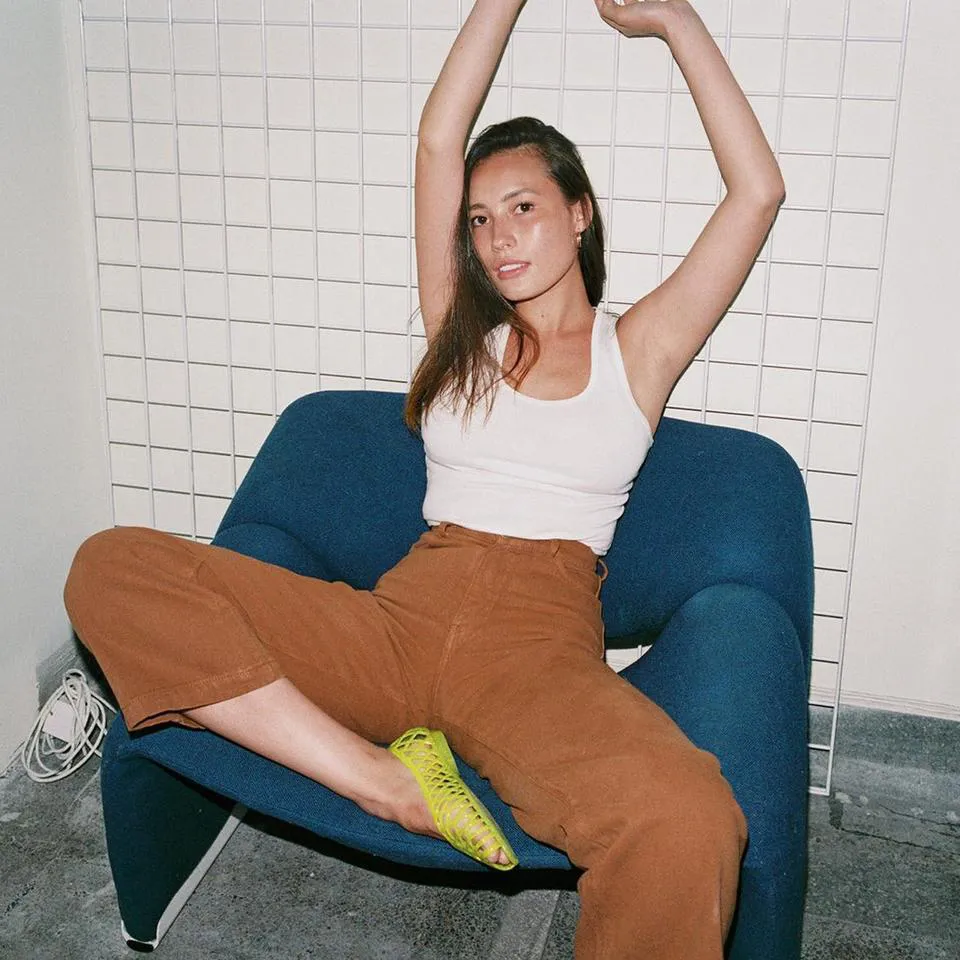 American Apparel Women's Brown and Khaki Jeans