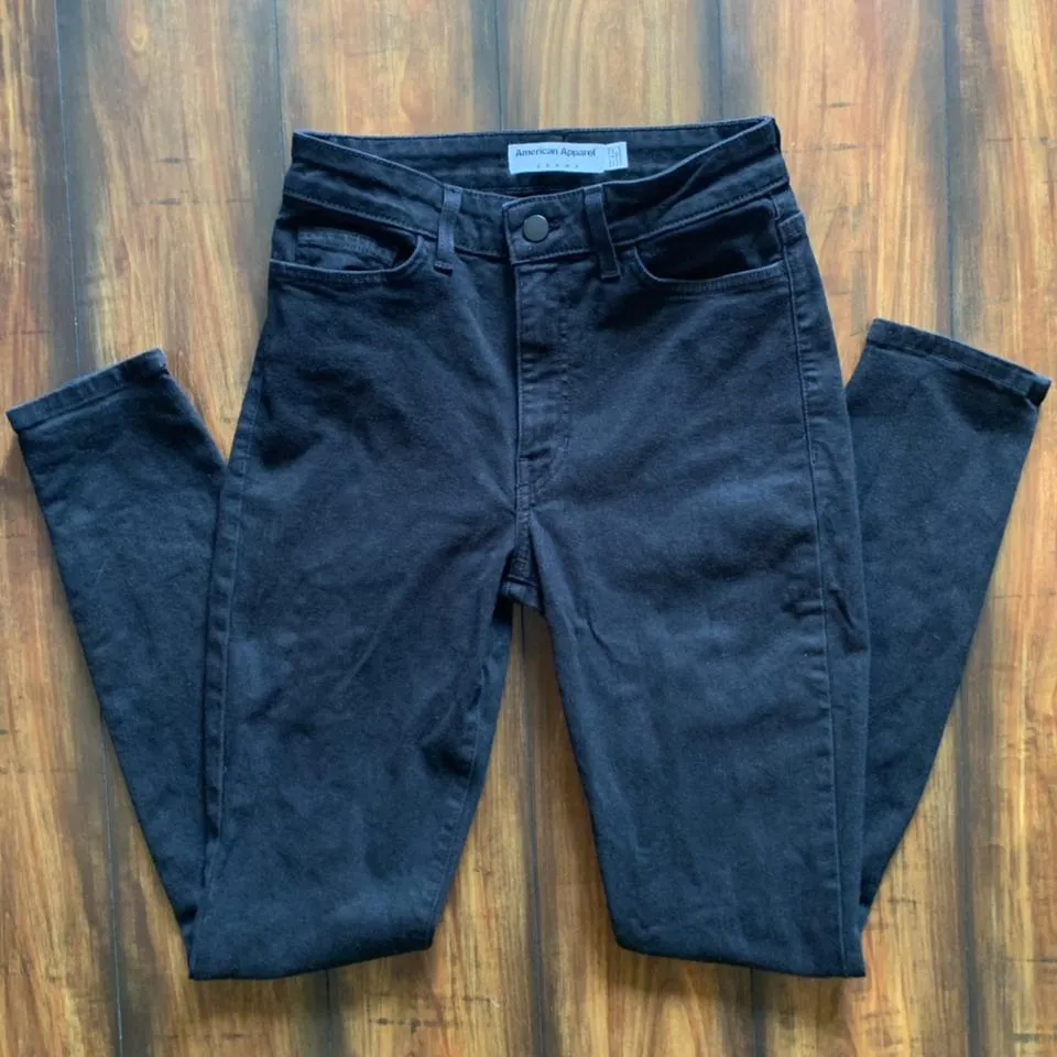 American Apparel Women's Black Jeans