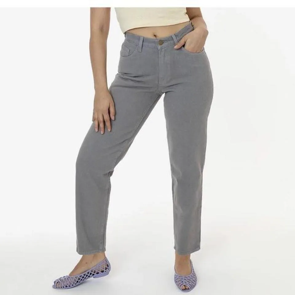 American Apparel Women's Grey and Purple Jeans