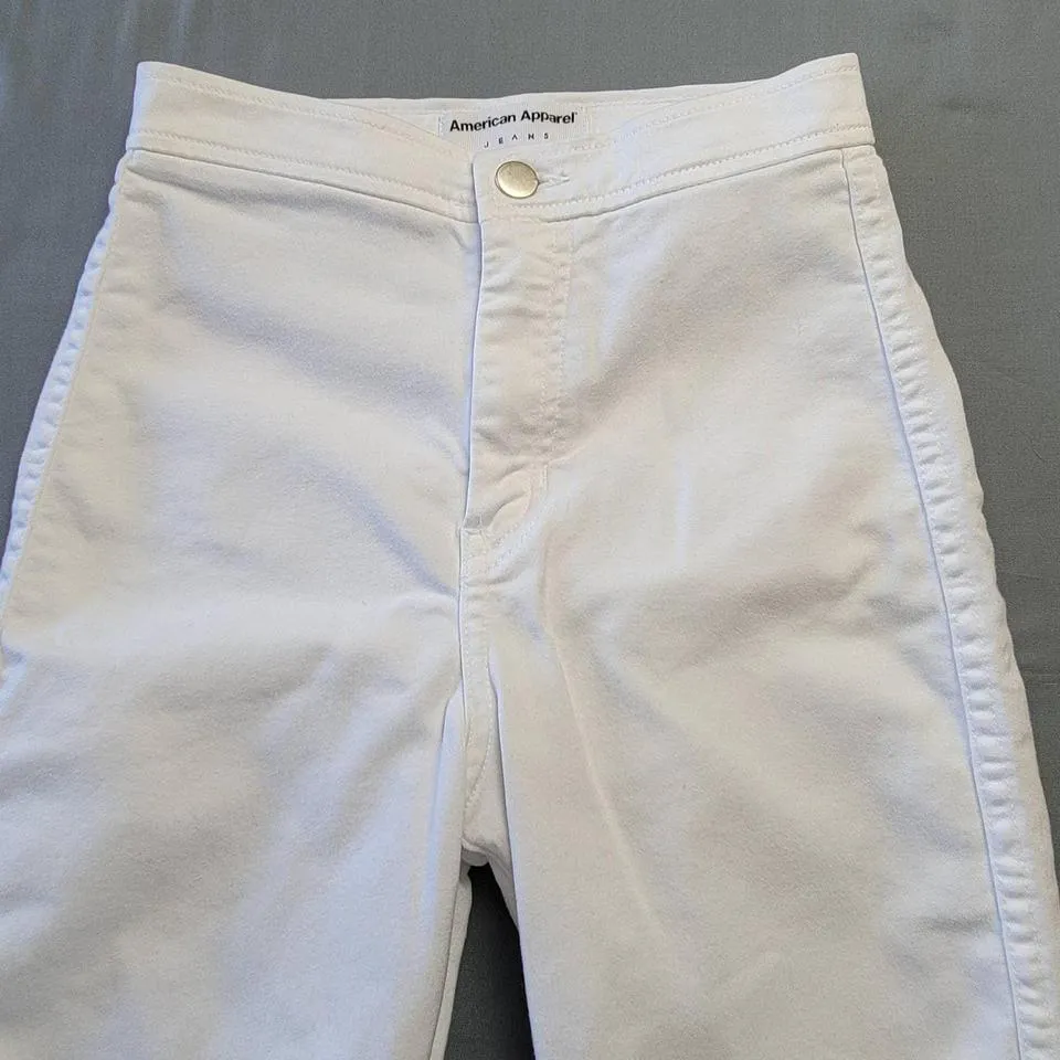 American Apparel Women's White Jeans