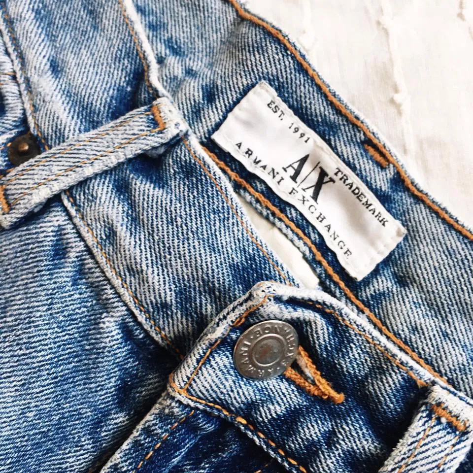 Armani Women's Blue and Navy Jeans