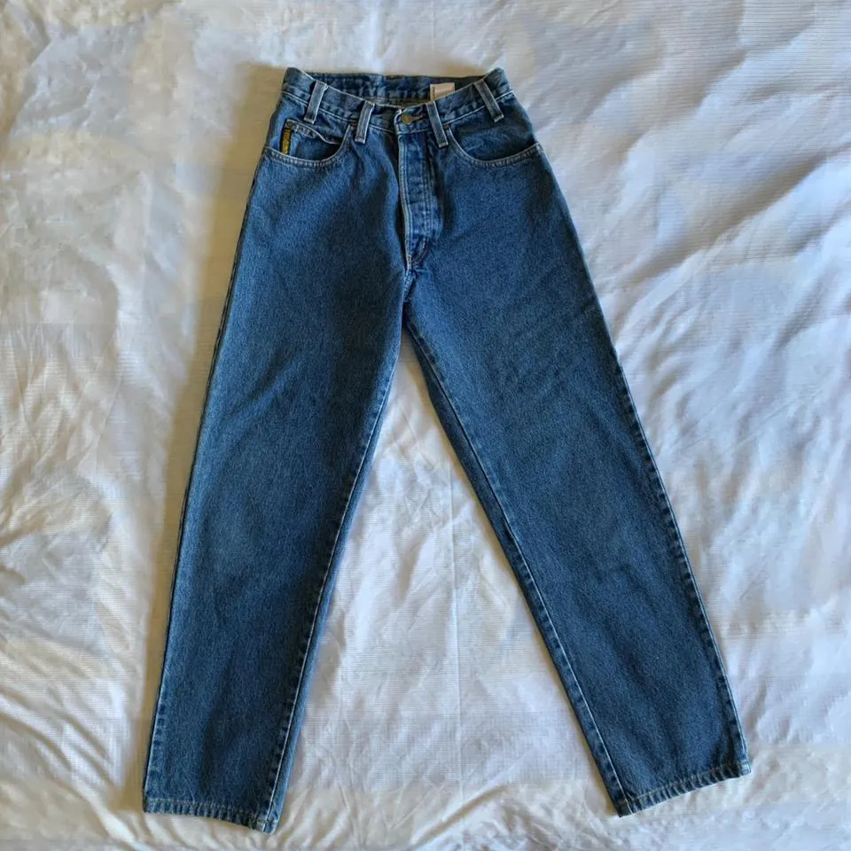 Armani Women's Navy and Blue Jeans