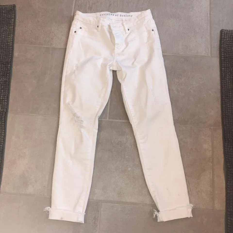 Articles of Society Women's White Jeans