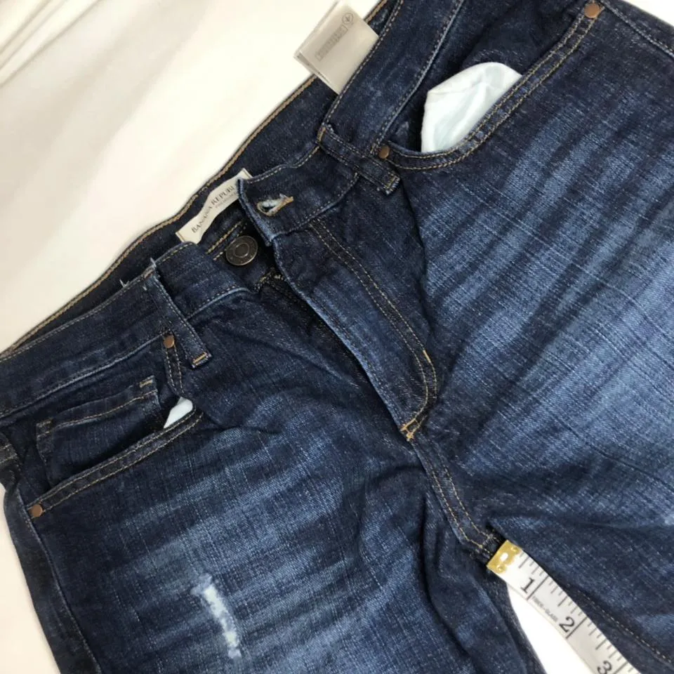 Banana Republic Women's Navy and Blue Jeans