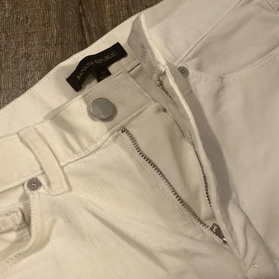 Banana Republic Women's White Jeans