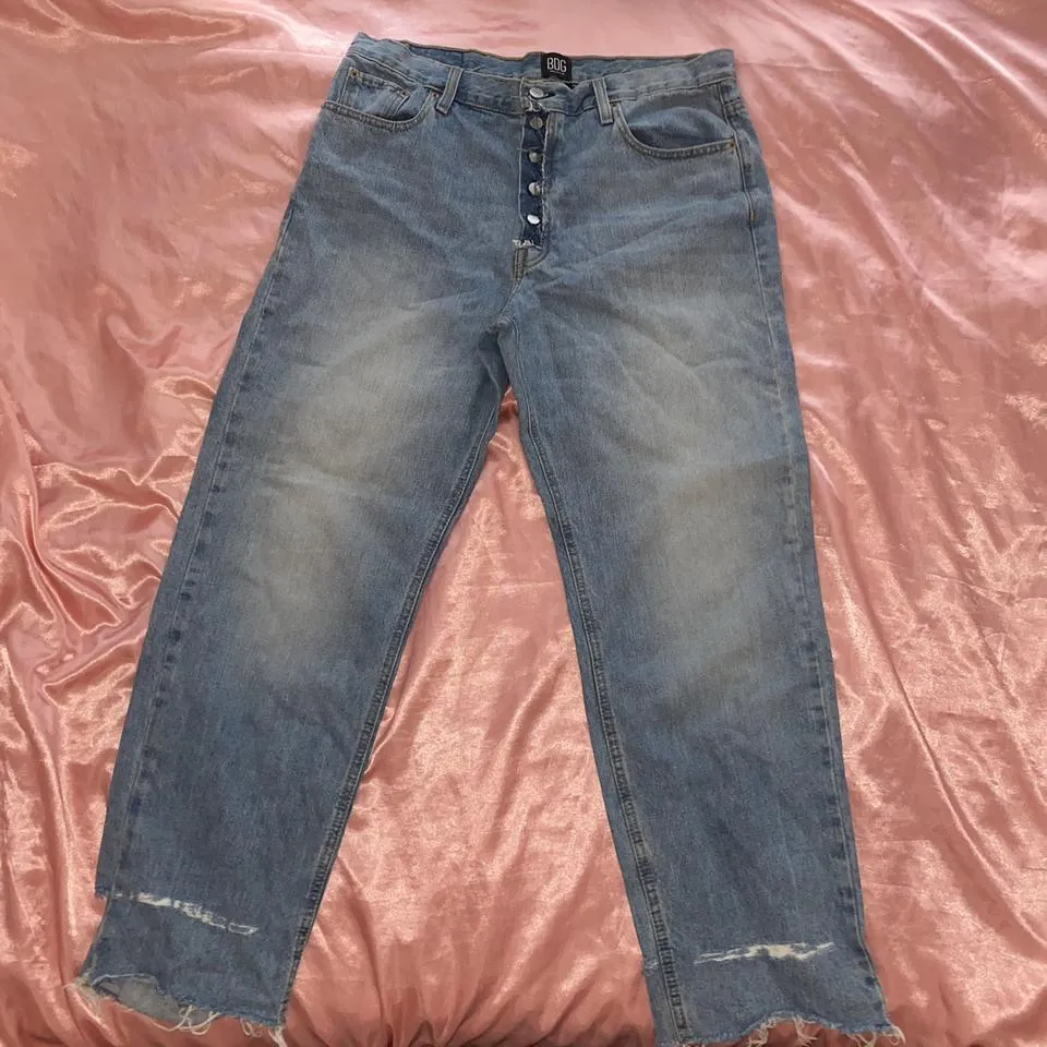 BDG Women's Blue and Navy Jeans