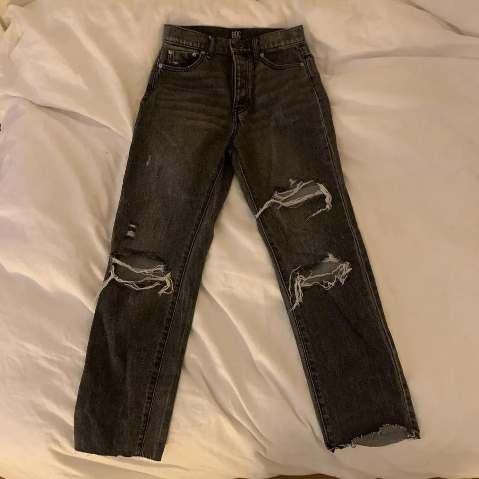 BDG Women's Black and Grey Jeans
