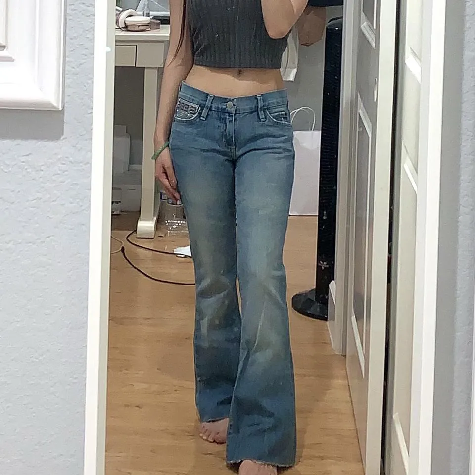 Bebe Women's Blue and Navy Jeans