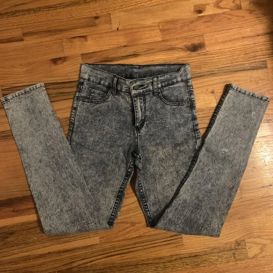 Cheap Monday Women's Grey and White Jeans
