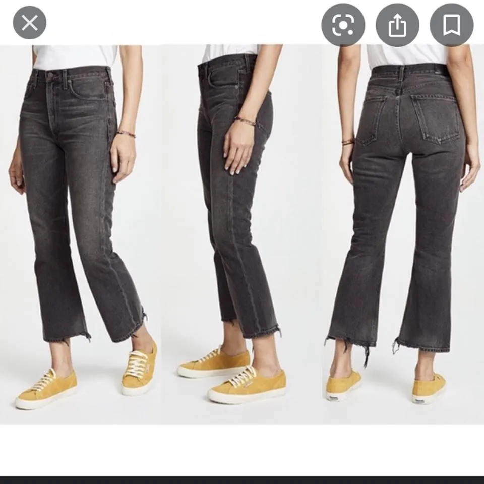 Citizens of Humanity Women's Black and Grey Jeans