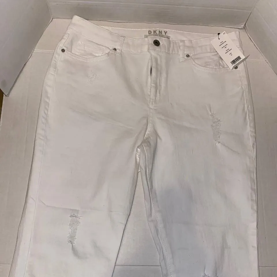 DKNY Women's White Jeans