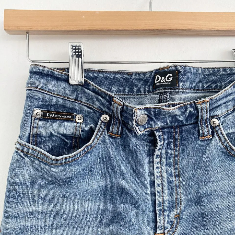 Dolce & Gabbana Women's Blue and White Jeans