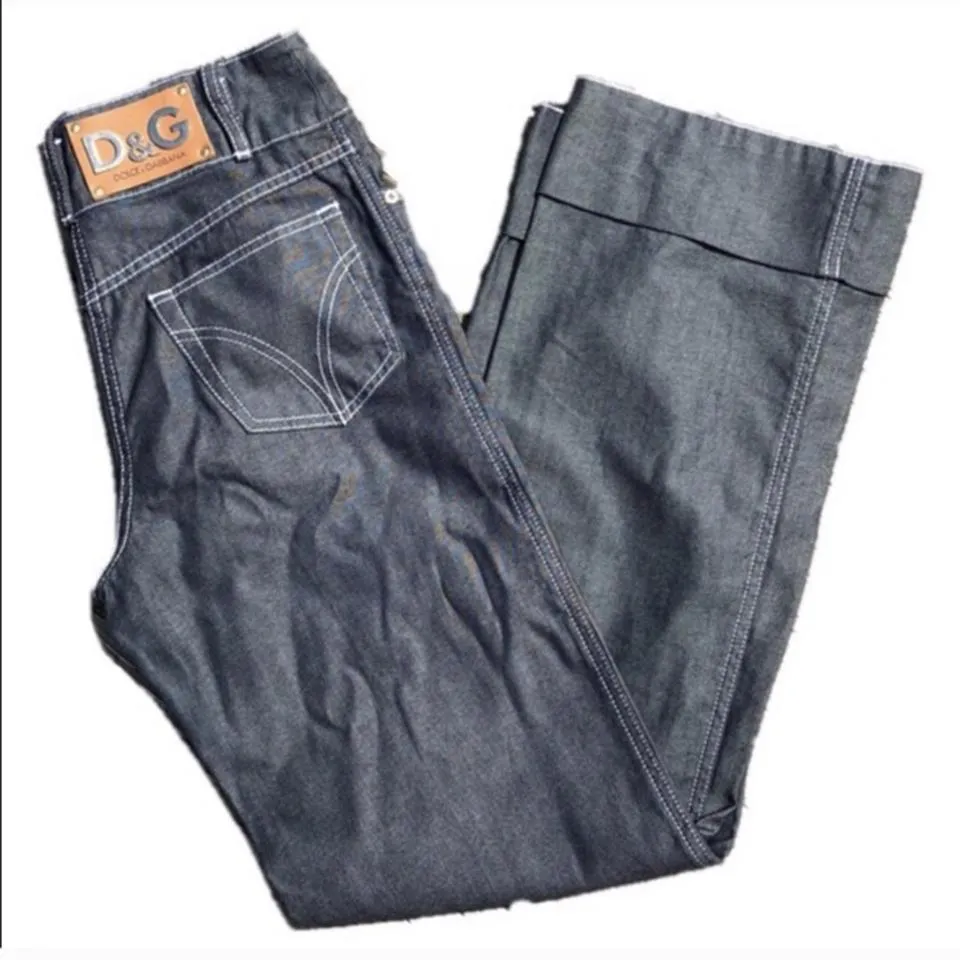 Dolce & Gabbana Women's Blue and Silver Jeans