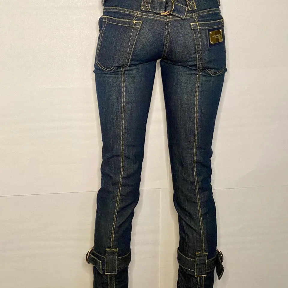 Dolce & Gabbana Women's Navy and Blue Jeans