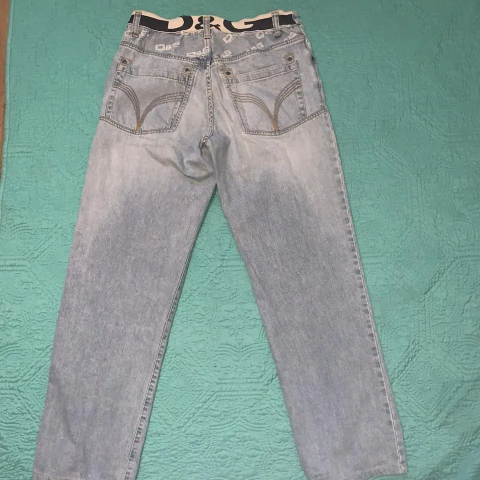 Dolce & Gabbana Women's Blue and White Jeans