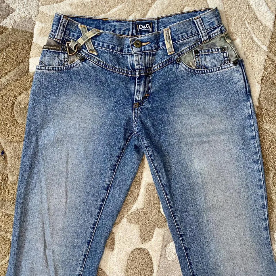 Dolce & Gabbana Women's Green and Blue Jeans