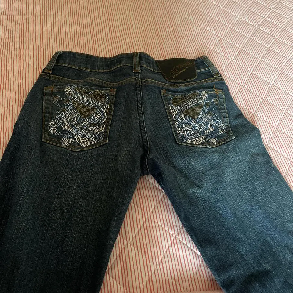 Ed Hardy Women's Navy Jeans