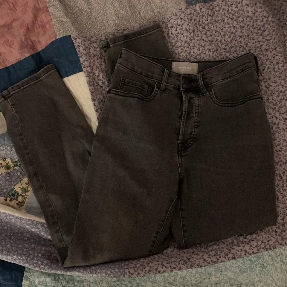Everlane Women's Black and Grey Jeans