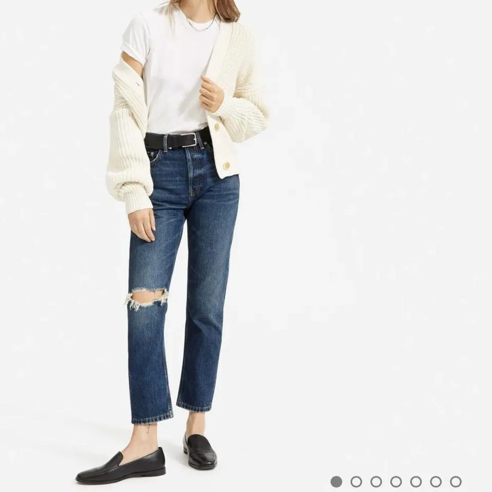 Everlane Women's Blue and Navy Jeans