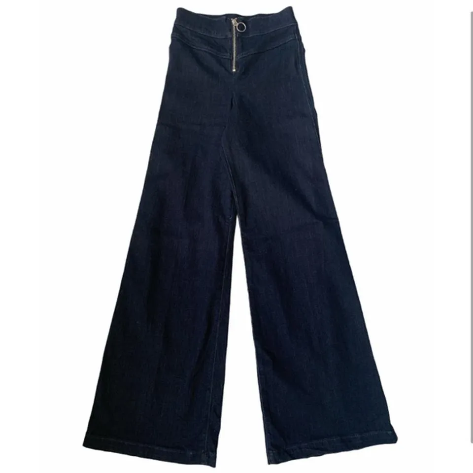 Express Women's Navy and Blue Jeans