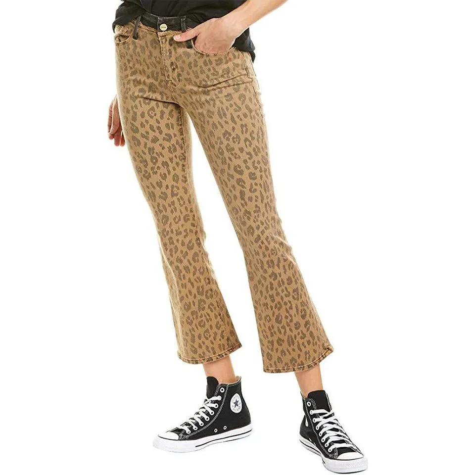 Frame Women's Tan and Black Jeans