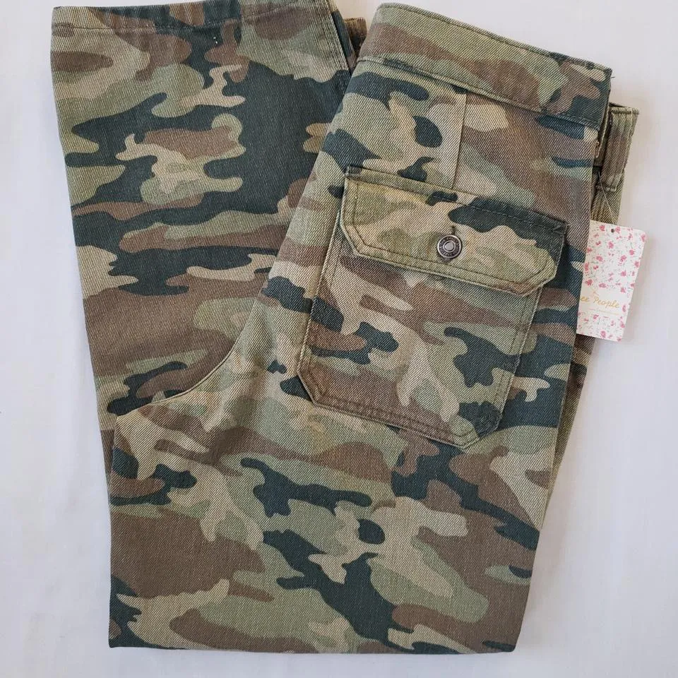 Free People Women's Khaki and Green Jeans