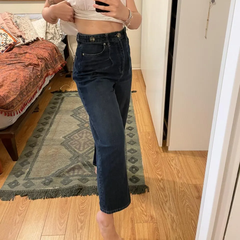 Free People Women's Navy Jeans