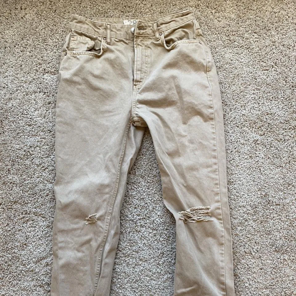 Free People Women's Tan Jeans