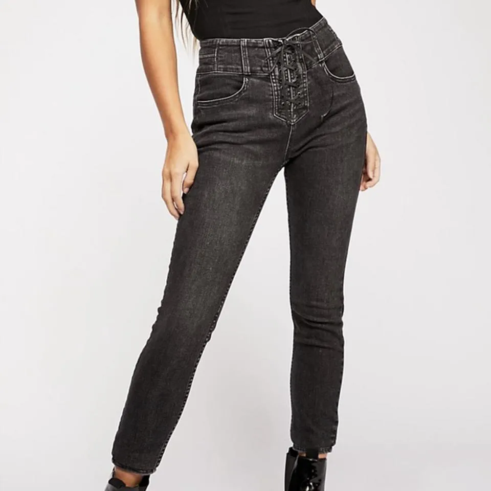 Free People Women's Black Jeans