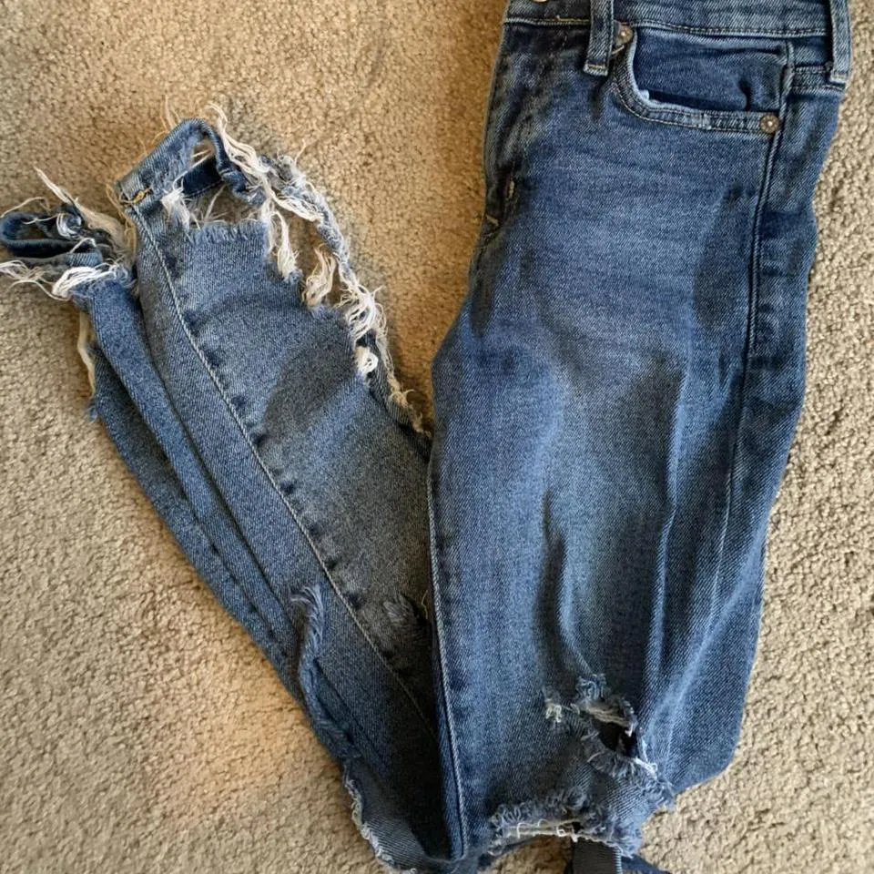 Free People Women's Navy Jeans