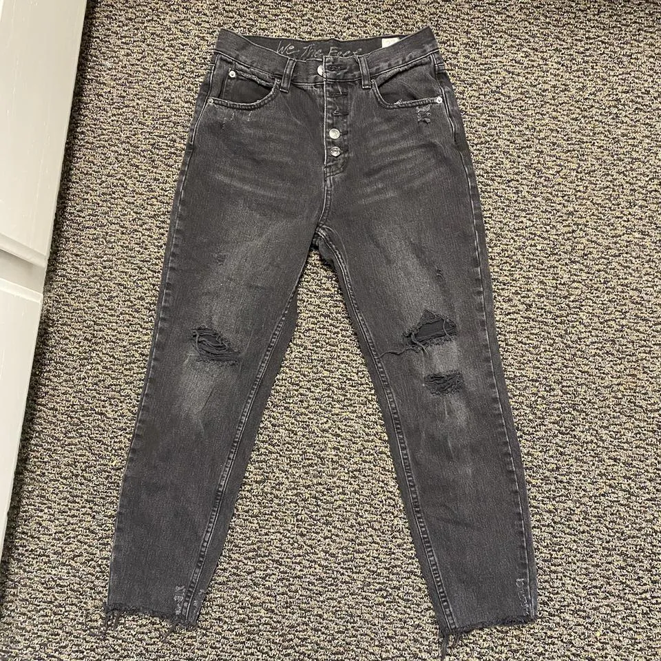 Free People Women's Black Jeans