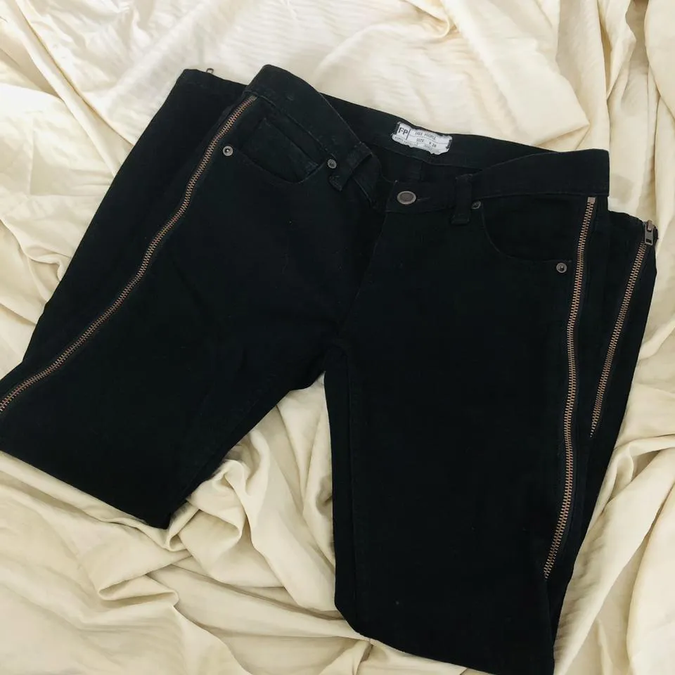 Free People Women's Black Jeans