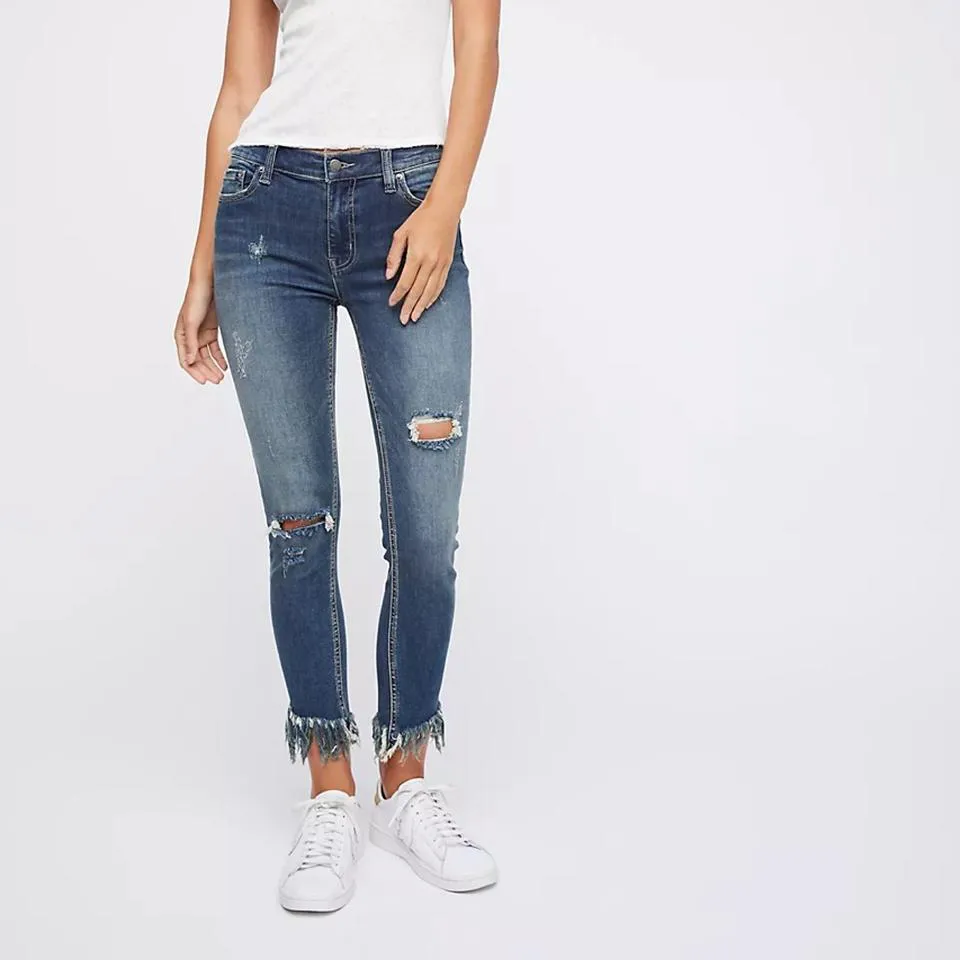 Free People Women's Blue Jeans