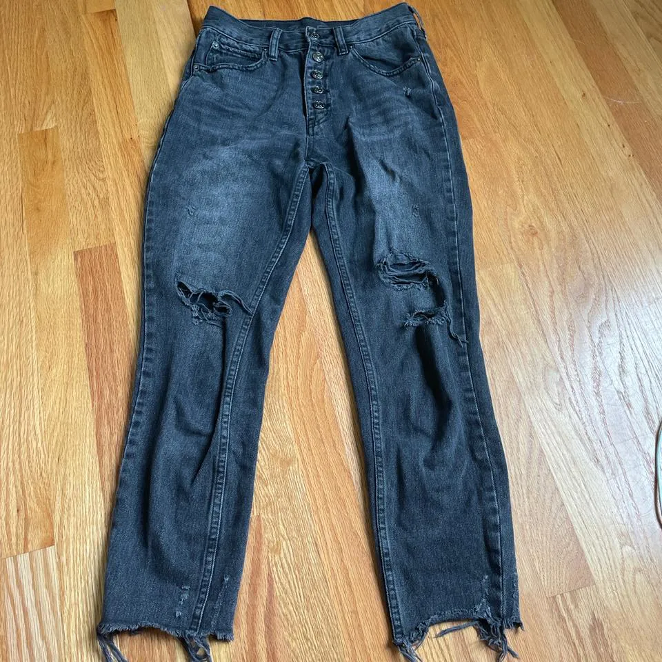 Free People Women's Black Jeans