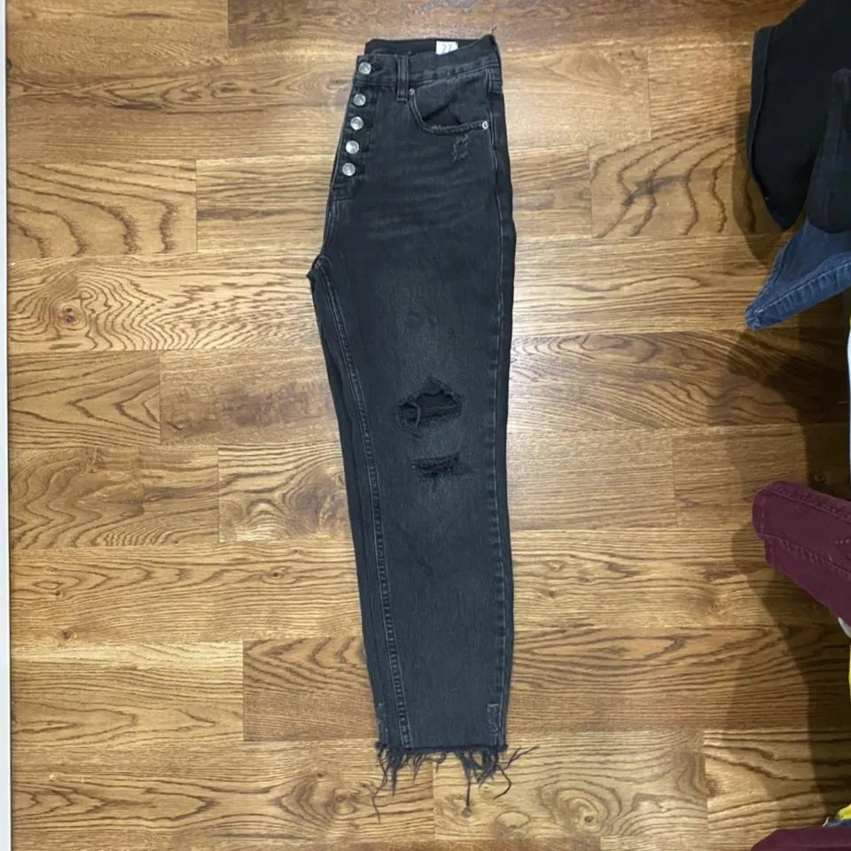 Free People Women's Black Jeans