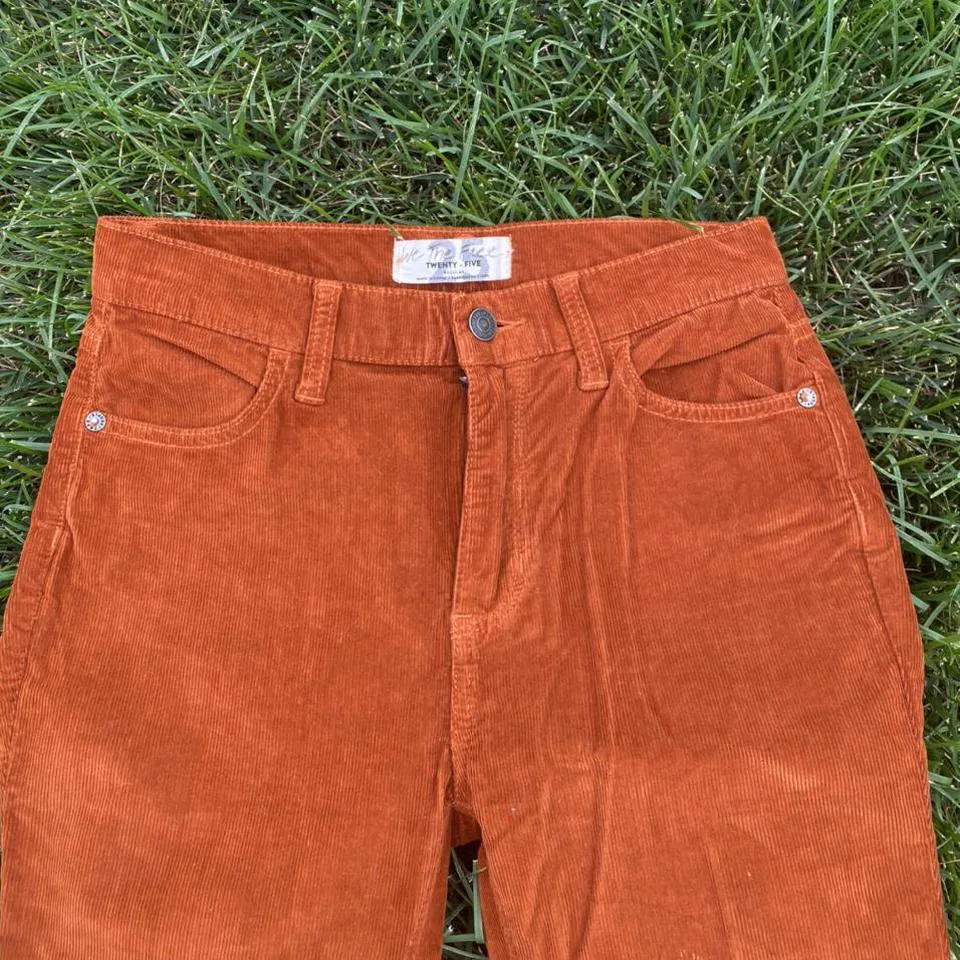Free People Women's Orange Jeans