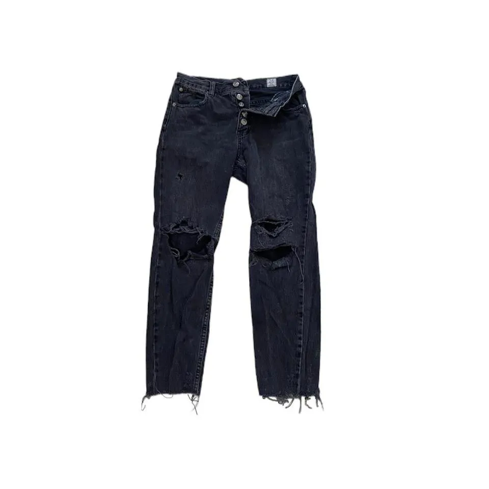 Free People Women's Black and Grey Jeans
