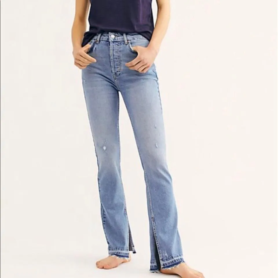 Free People Women's Blue Jeans