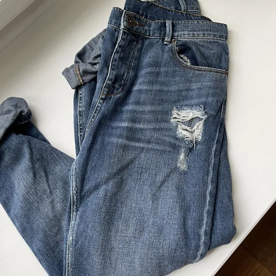 Free People Women's Blue and Navy Jeans