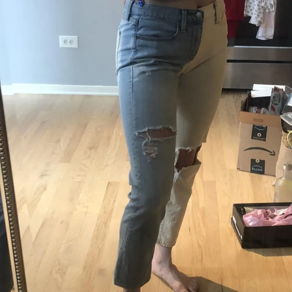 Gap Women's White and Blue Jeans