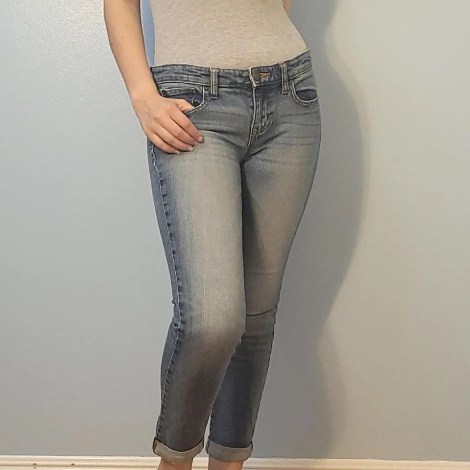 Gap Women's Blue and White Jeans