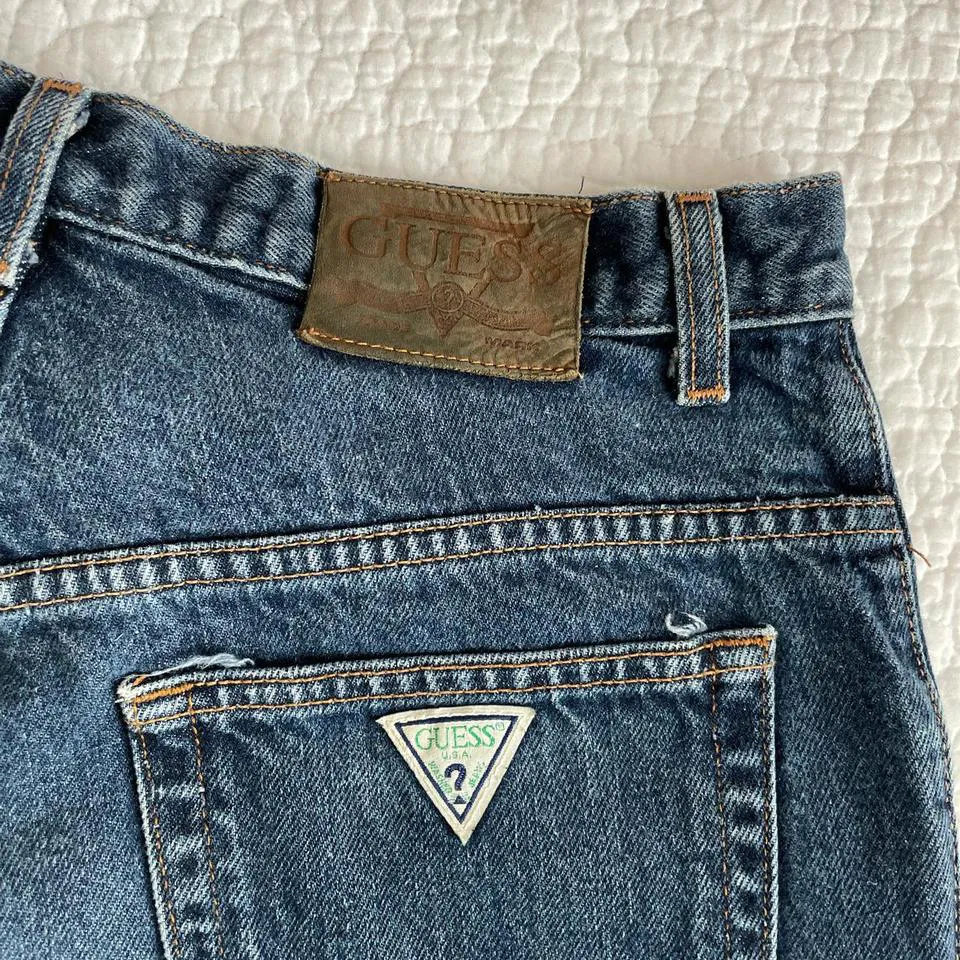 Guess Women's Blue and Navy Jeans