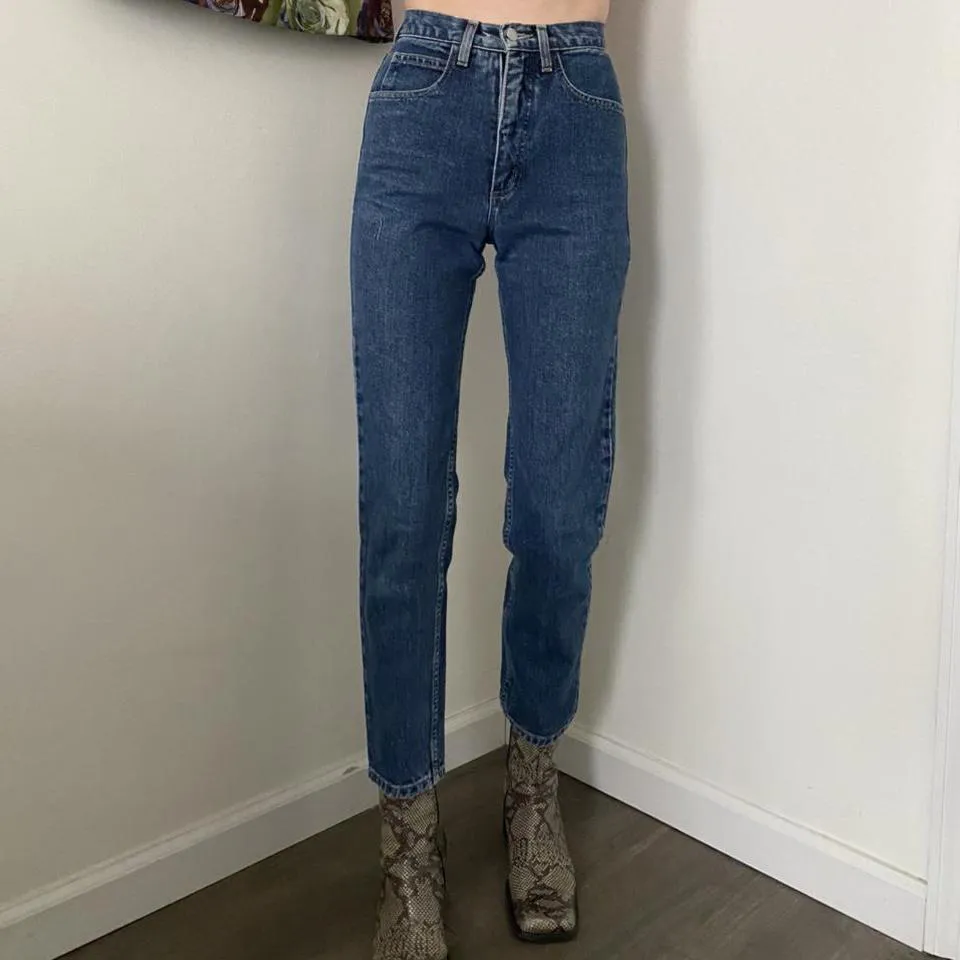 Guess Women's Blue and Navy Jeans